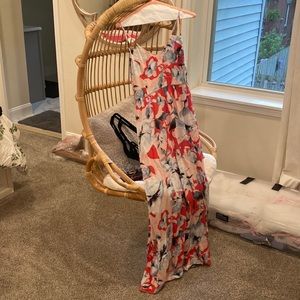 Parker silk floral maxi dress, size M